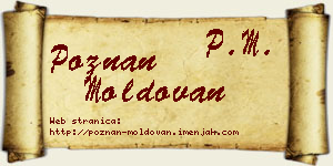 Poznan Moldovan vizit kartica